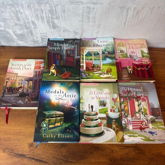 20 Annies Attic & Amish Inn Mysteries Hard back Book Lot Ribbons HbDj - Picture 9 of 12